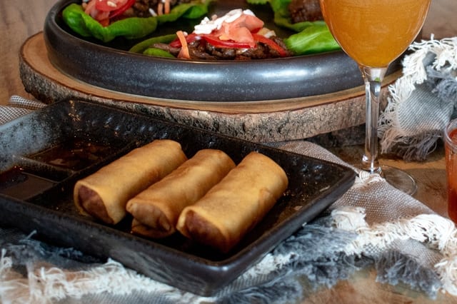 Veg Spring Rolls.