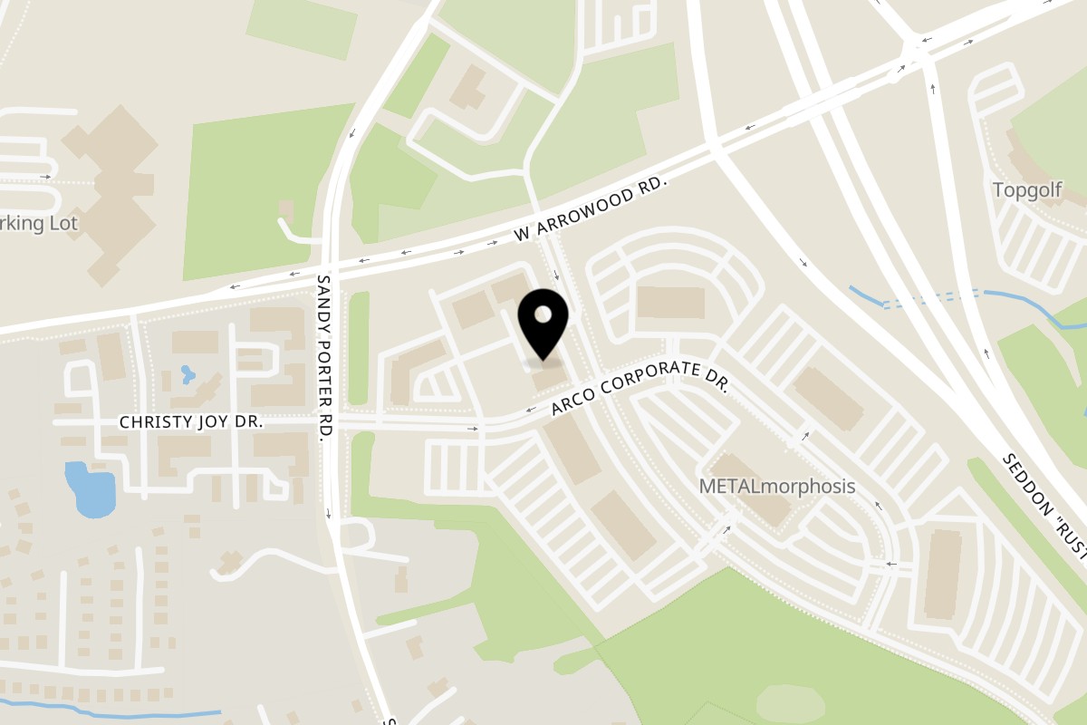 Map showing the location of Inchin's Bamboo Garden South Charlotte on 3607 Whitehall Park Dr #800 in Charlotte