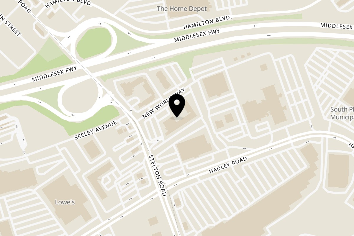 Map showing the location of Inchin's Bamboo Garden South Plainfield on 4701 Stelton Rd in South Plainfield